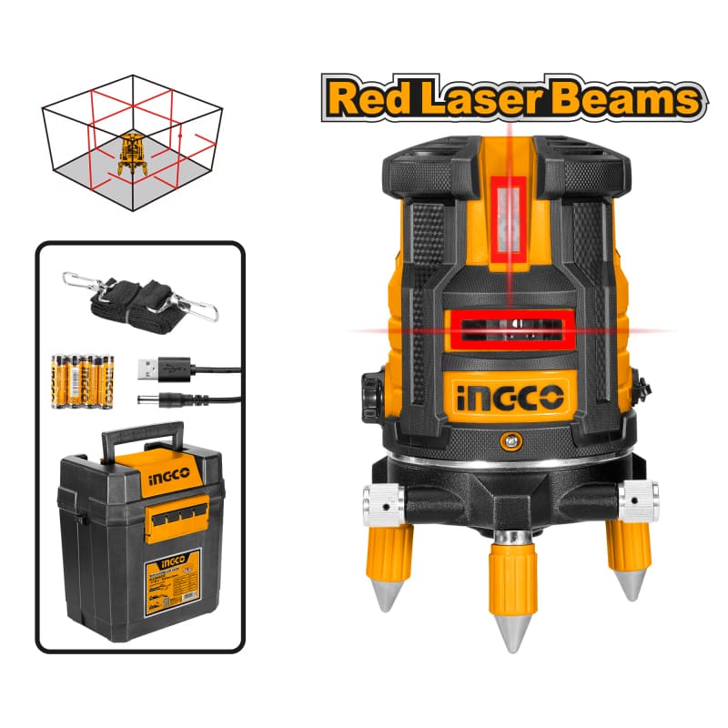 Livella Laser Autoregolabile 0-30M (Raggio rosso)