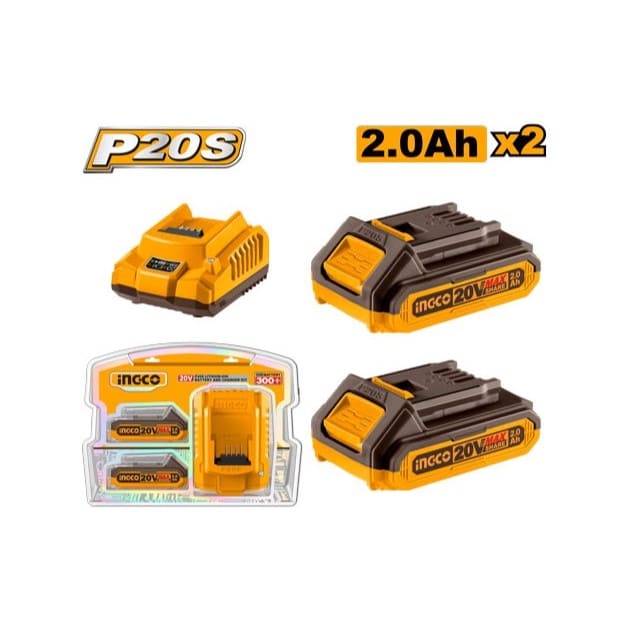 Kit 2 Batterie 20V + Caricabatterie